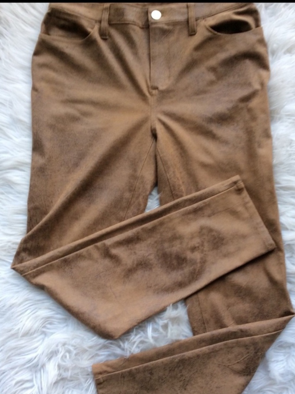 NWT Chico’s Faux Suede Slim Pant - Picture 6 of 16